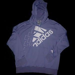 Adidas hooded sweatshirt. Blue/purple XL